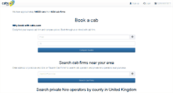 Desktop Screenshot of cabs.com